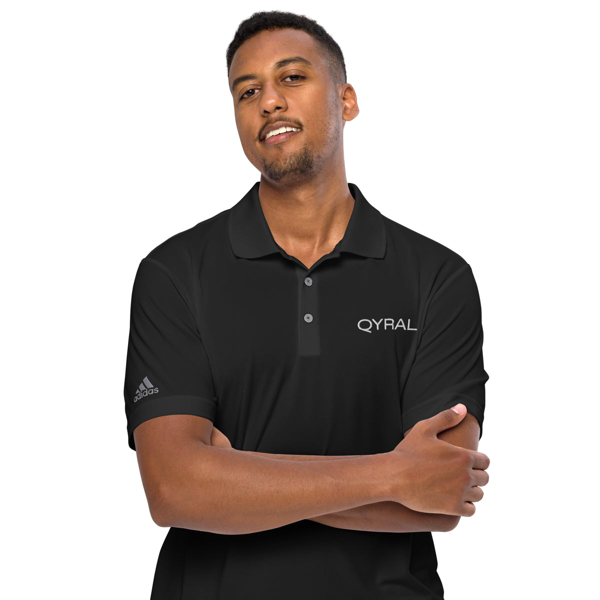 Adidas embroidered performance polo shirt