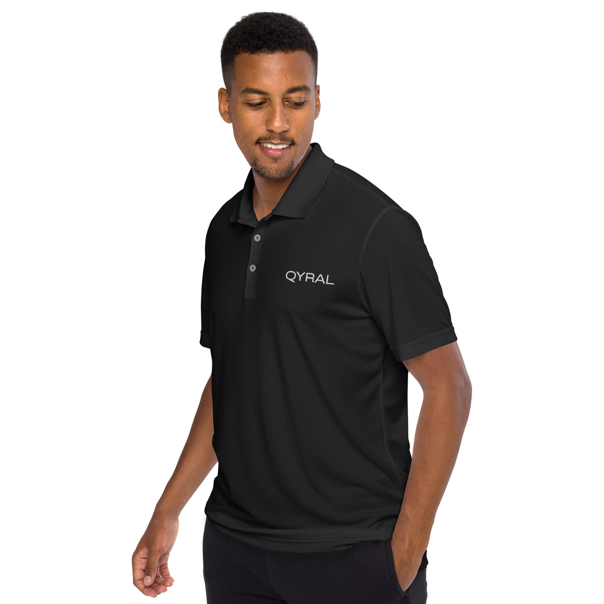 Adidas embroidered performance polo shirt