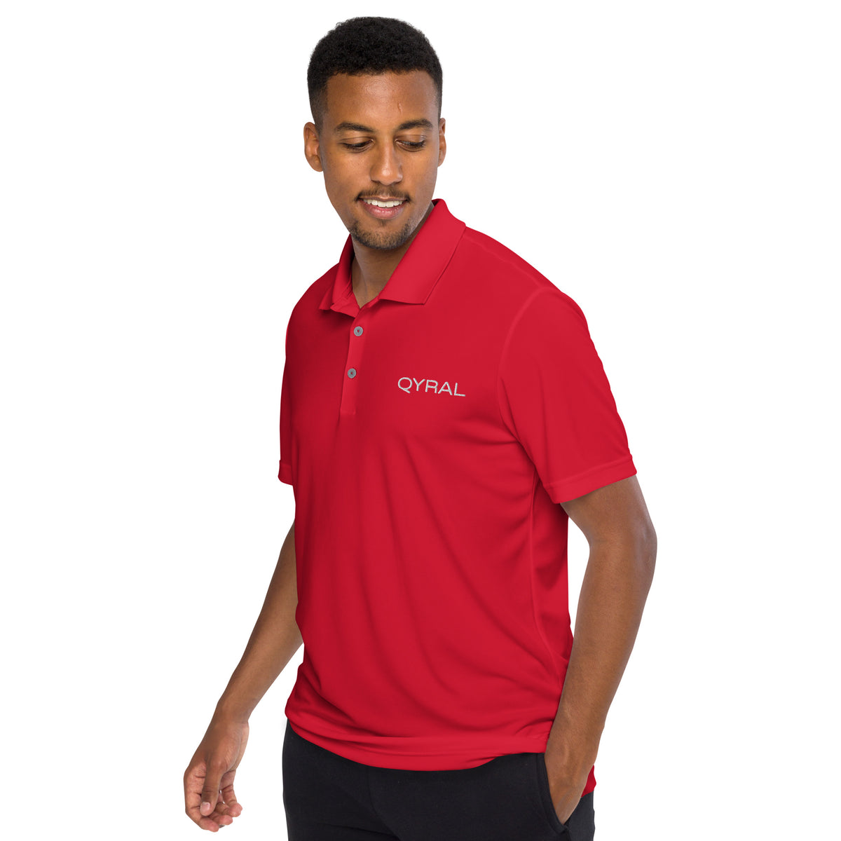 Adidas embroidered performance polo shirt